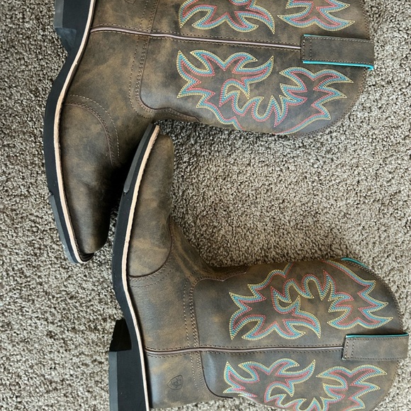 Ariat Women’s Delilah Cowgirl Boots Toasted Brown Size 9.5 - Picture 7 of 9